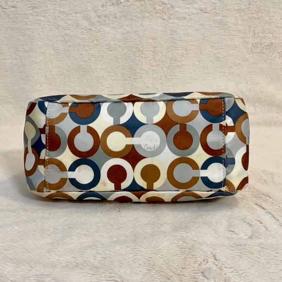 Multi colored satin Coach handbag! - Picture 6 of 8